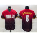 Philadelphia Phillies #8 Nick Castellanos Red MWATKINS 2024 City Cool Base Jersey
