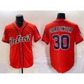 Detroit Tigers #30 Kerry Carpenter Orange MWATKINS With Patch Vapor Premier Limited Stitched Jersey