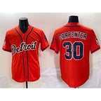 Detroit Tigers #30 Kerry Carpenter Orange MWATKINS With Patch Vapor Premier Limited Stitched Jersey