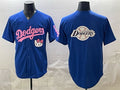 Los Angeles Dodgers Team Big Logo Royal MWATKINS Hello Kitty Night Stitched Jersey