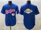 Los Angeles Dodgers Team Big Logo Royal MWATKINS Hello Kitty Night Stitched Jersey
