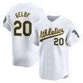 Oakland Athletics #20 Zack Gelof White MWATKINS Home Limited Player Jersey