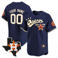Custom Houston Astros Cactus Jack Style Vapor Premier Limited Jersey ¨C Navy MWATKINS