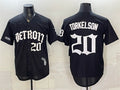 Detroit Tigers #20 Spencer Torkelson 2026 Black MWATKINS 'Motor Gothic Edition' Vapor Premier Limited Stitched Jersey
