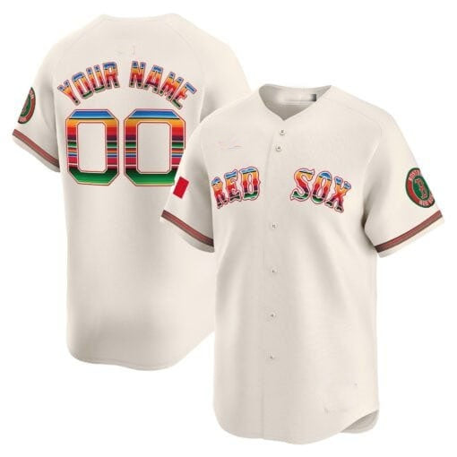 Custom Boston Red Sox Mexico Vapor Premier Limited Jersey ¨C Cream MWATKINS