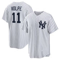 New York Yankees #11 Anthony Volpe White MWATKINS Home Replica Player Jersey