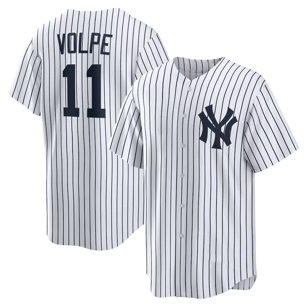 New York Yankees #11 Anthony Volpe White MWATKINS Home Replica Player Jersey
