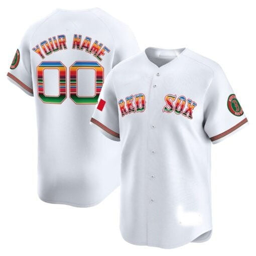Custom Boston Red Sox Mexico Vapor Premier Limited Jersey ¨C All Stitched-White MWATKINS