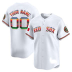 Custom Boston Red Sox Mexico Vapor Premier Limited Jersey ¨C All Stitched-White MWATKINS