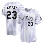 Colorado Rockies #23 Kris Bryant White MWATKINS Home Limited Player Jersey