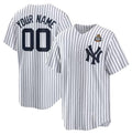 Custom New York Yankees Active Player White MWATKINS 2024 World Series Cool Base Stitched Jersey