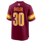W.Commanders #30 Austin Ekeler Burgundy MWATKINS Game Jersey