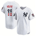 New York Yankees #11 Anthony Volpe White MWATKINS USA 250 Fourth of July Limited Stitched Jersey