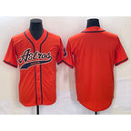 Houston Astros Blank Number Orange MWATKINS With Patch Cool Base Stitched Jersey