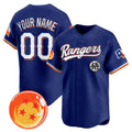Custom Texas Rangers x Dragon Ball Royal MWATKINS Vapor Premier Limited Jersey - All Stitched