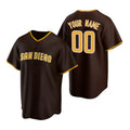 Custom San Diego Padres Brown MWATKINS 2020 Stitched Cool Base Road Jersey