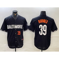 Baltimore Orioles #39 Corbin Burnes Number Black MWATKINS 2023 City Connect Cool Base Stitched Jersey 2