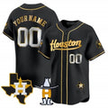 Custom Houston Astros Houston Rodeo Patch Vapor Premier Limited Jersey ¨C All Stitched-Black MWATKINS