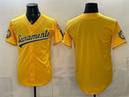 Oakland Athletics Blank 2026 Yellow MWATKINS Alternate Sacramento Celebrating 125 Years Vapor Limited Stitched Jersey