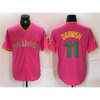 San Diego Padres #11 Yu Darvish Pink MWATKINS Cool Base Stitched Jersey
