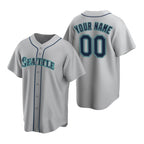 Custom Seattle Mariners Gray MWATKINS Stitched Cool Base Road Jersey