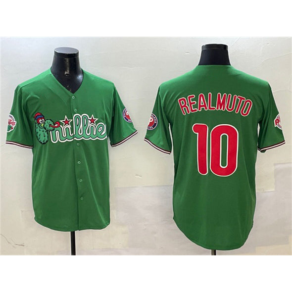 Philadelphia Phillies #10 J.T. Realmuto Green MWATKINS Phanatic Limited Stitched Jersey
