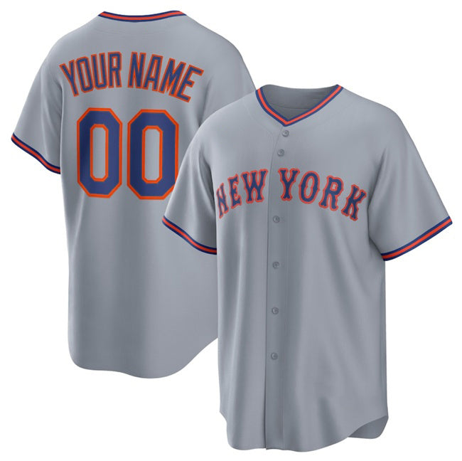 Custom New York Mets Active Player Gray MWATKINS 2025 Limited Stitched Jersey