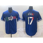Los Angeles Dodgers #17 Shohei Ohtani Blue MWATKINS Mexico Stitched Jersey
