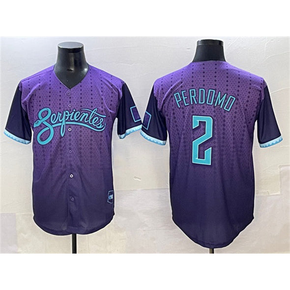 Arizona Diamondbacks #2 Geraldo Perdomo Purple MWATKINS 2025 City Connect Limited Stitched Jersey