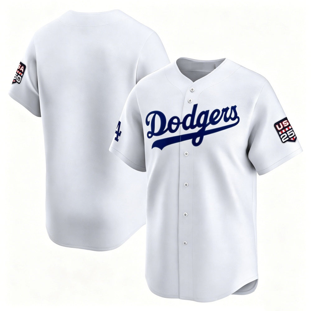 Los Angeles Dodgers White MWATKINS USA 250 Limited Stitched Jersey
