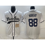 Chicago White Sox #88 Luis Robert Number White MWATKINS Cool Base Stitched Jersey