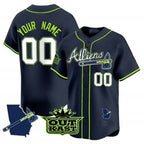 Custom Atlanta Braves Atliens Vapor Premier Limited Jersey V2 ¨C All Stitched-Navy MWATKINS