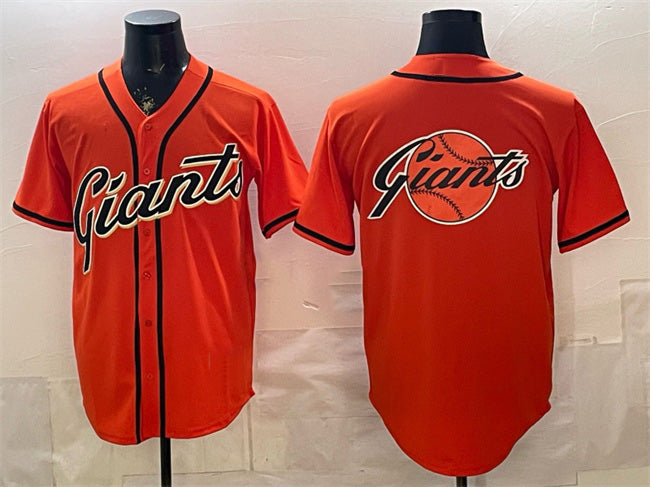 San Francisco Giants Team Big Logo Orange MWATKINS Cool Base Stitched Jersey