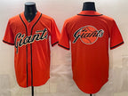 San Francisco Giants Team Big Logo Orange MWATKINS Cool Base Stitched Jersey