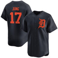Detroit Tigers #17 Jace Jung Black MWATKINS 2024 Alternate Limited Stitched Jersey