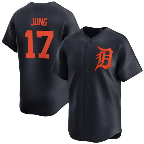 Detroit Tigers #17 Jace Jung Black MWATKINS 2024 Alternate Limited Stitched Jersey