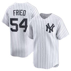 New York Yankees #54 Max Fried White MWATKINS Home Limited Player Jersey 2