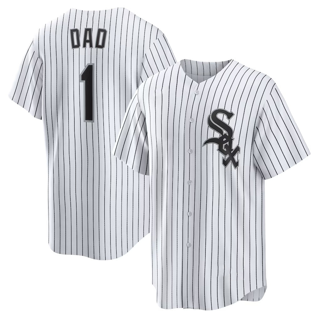 Chicago White Sox White MWATKINS #1 Dad Home Replica Jersey