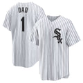 Chicago White Sox White MWATKINS #1 Dad Home Replica Jersey