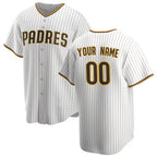 Custom San Diego Padres White MWATKINS Home Replica Jersey