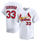 St. Louis Cardinals #33 Brendan Donovan White MWATKINS Home Limited Player Jersey