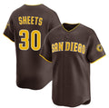 San Diego Padres #30 Gavin Sheets Brown MWATKINS 2026 Road Limited Stitched Jersey