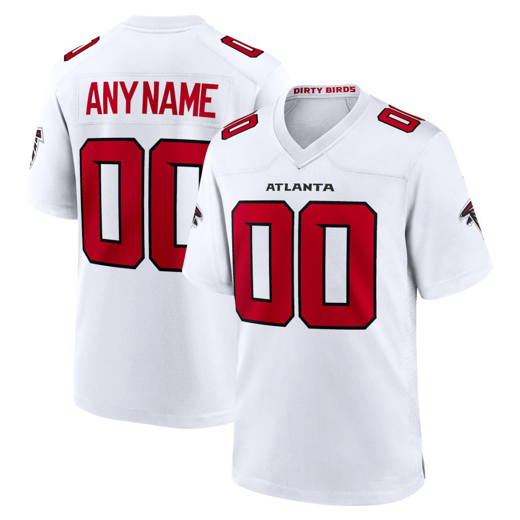 Custom A.Falcons White MWATKINS Game Jersey 2