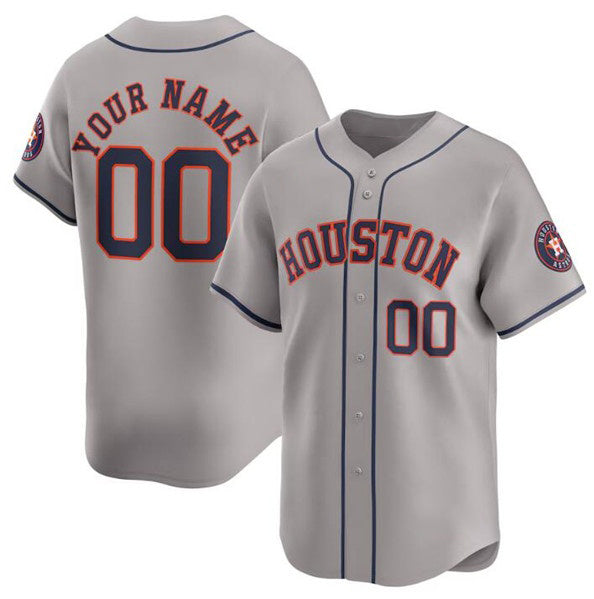 Custom Houston Astros Gray MWATKINS 2024 Away Limited Stitched Jersey