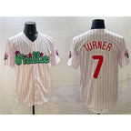 Philadelphia Phillies #7 Trea Turner White MWATKINS Phanatic Cool Base Stitched Jersey