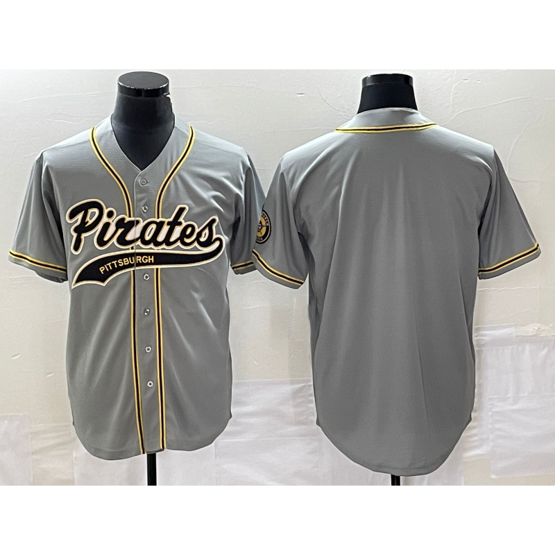 Pittsburgh Pirates Blank Grey MWATKINS Cool Base Stitched Jersey