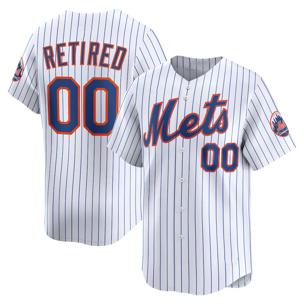 Custom New York Mets White MWATKINS Home Limited Pick-A-Player Retired Roster Jersey