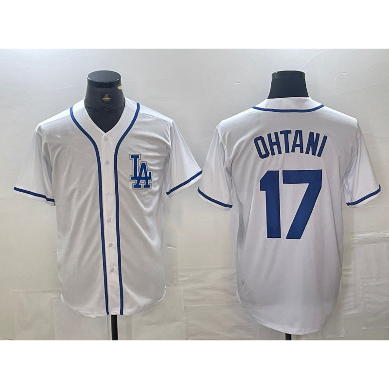 Los Angeles Dodgers #17 Shohei Ohtani White MWATKINS Cool Base Stitched Jersey