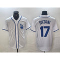 Los Angeles Dodgers #17 Shohei Ohtani White MWATKINS Cool Base Stitched Jersey
