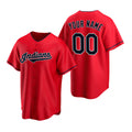 Custom Cleveland Indians Red MWATKINS Stitched Cool Base Jersey